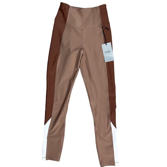 Abercrombie & Fitch YPB sculptLUX 7/8-Length Willow Color-block Leggings Size CA - Picture 4 of 10